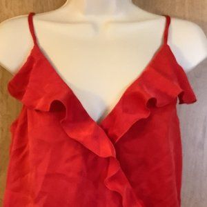 EUC Lovers + Friends Red Spaghetti Strap Bodysuit Size:  Small